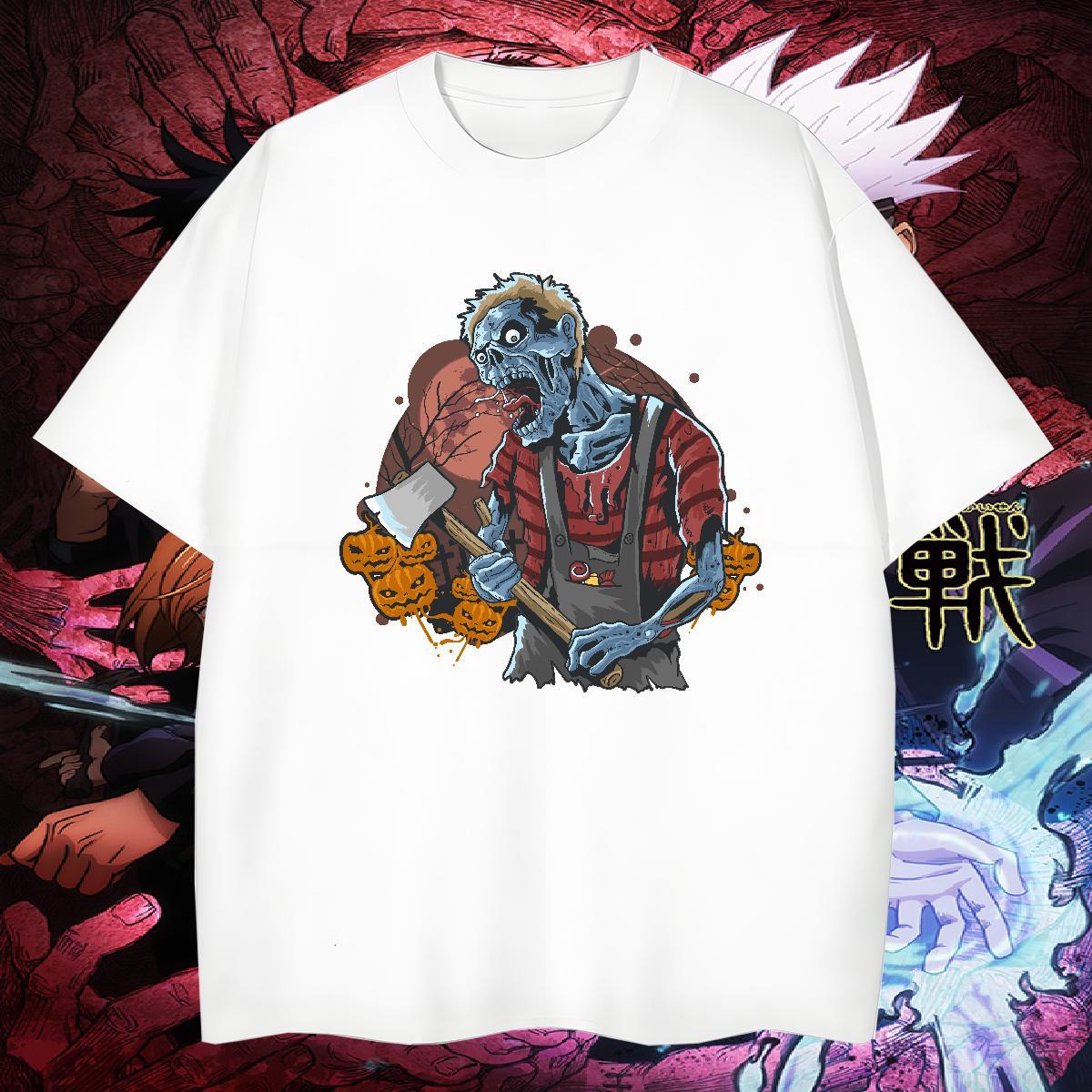 Soft Mens T Shirts zombie Breathable Casual Daily Wear Oversized 3XL 4XL 230g Pure Cotton Men Tshirts Designer Fashion Tops Tees