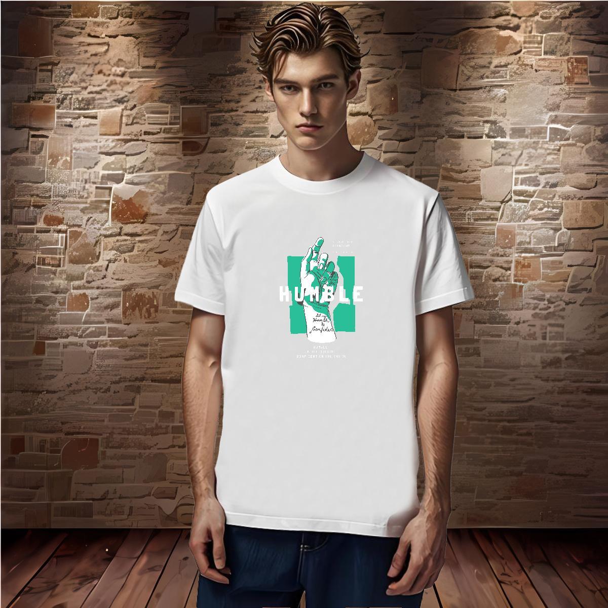 T shirt 230g Pure Cotton hand Sport Breathable Short Sleeve Anime Print Men Clothes T-Shirt Stylist Popular Wear