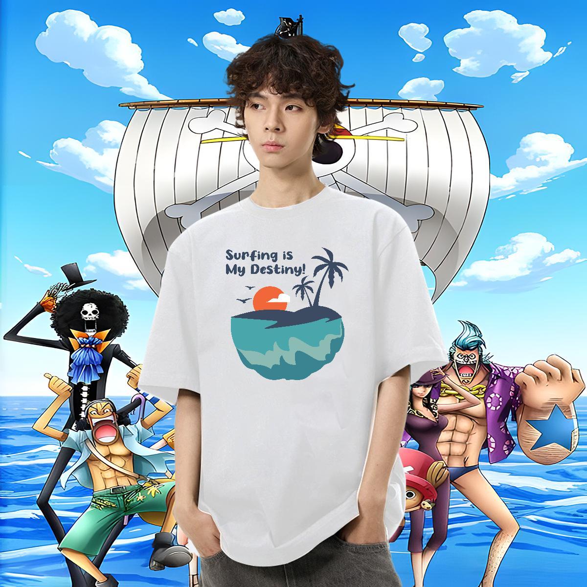 Loose Men Tees Casual 230g 100% Cotton Black White O-Neck Short Sleeve sea Man T Shirts Custom Tshirts