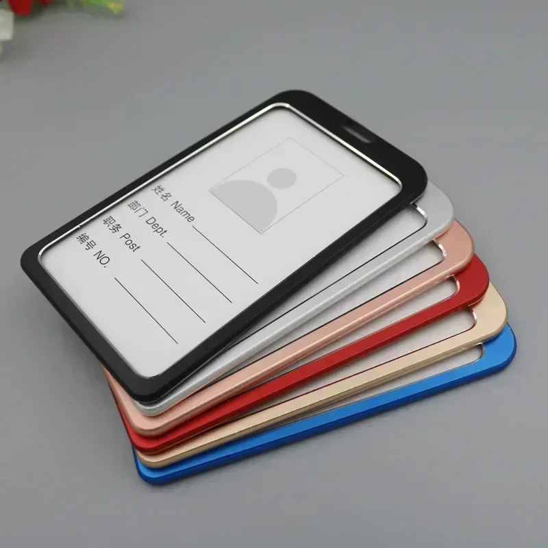 Student retractable badge scroll ID card holder cover nurse lanyard fashionable metal set 240820