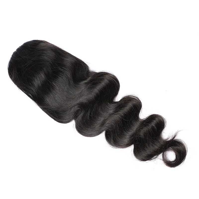 New Mi body wave human ponytail female hair extension natural black clip pull ponytail hair extension 8-26 inches W240817