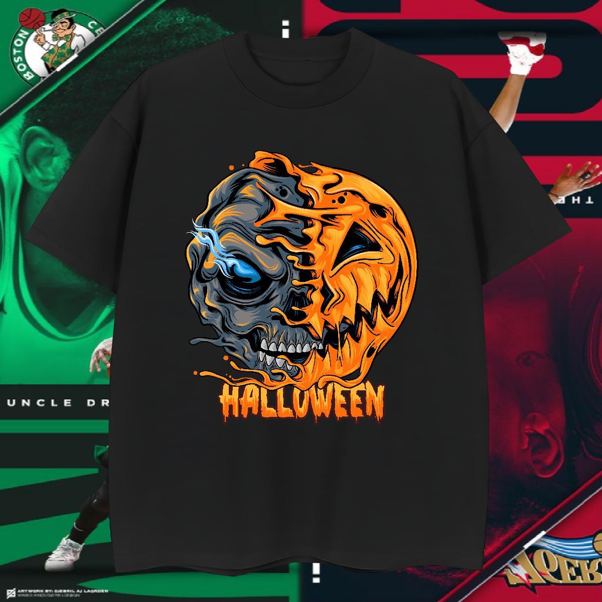 T-Shirts for Men 230g 100% Cotton pumpkin Hip Hop O Neck Short Sleeves Custom Print Oversized Couples T Shirts New Designer Loose Fit Clothings