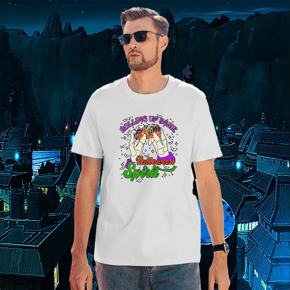Customized halloween Men Clothes T-Shirt 100% Cotton 230g T-Shirts Black White High Street Hip Hop Round Neck Short Sleeve Cool Design Tees