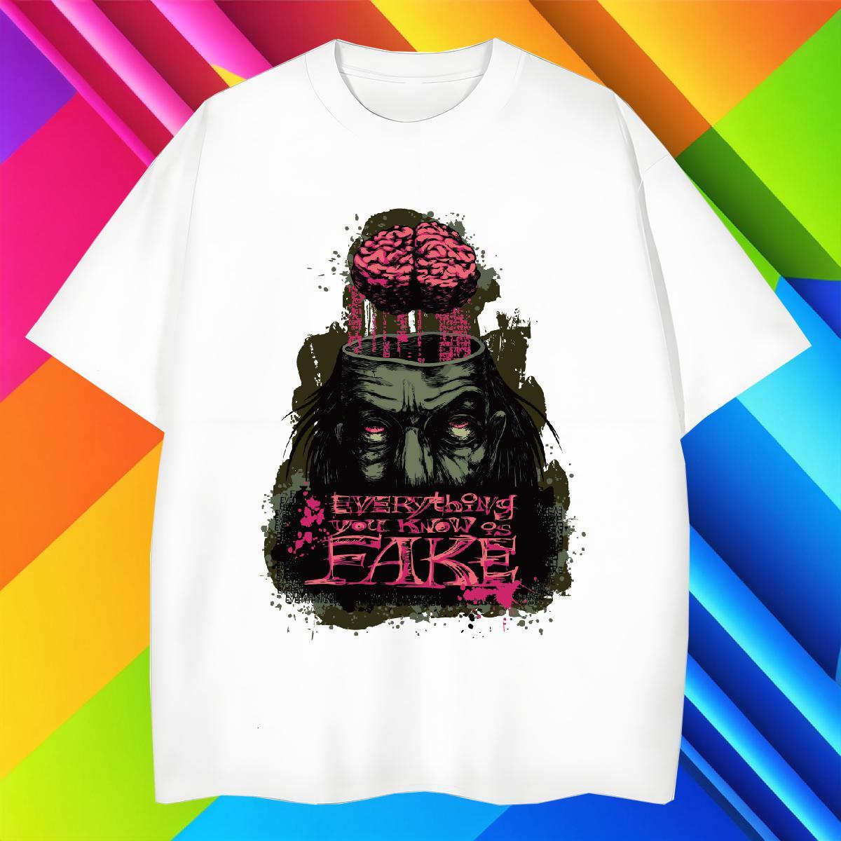 T shirt 100% Cotton 230g scary Street Breathable Crew Neck Custom Printed Tshirt for Man Woman Fashion Design TOP Quality Clothings