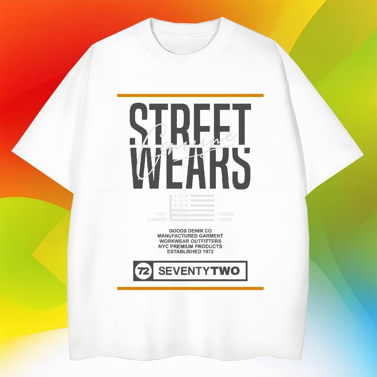 Brand letter T-Shirts for Men Hip Hop Street Tshirts 100% Cotton 230g Factory Direct Breathable Short Sleeve Custom Printing Tees Shirts