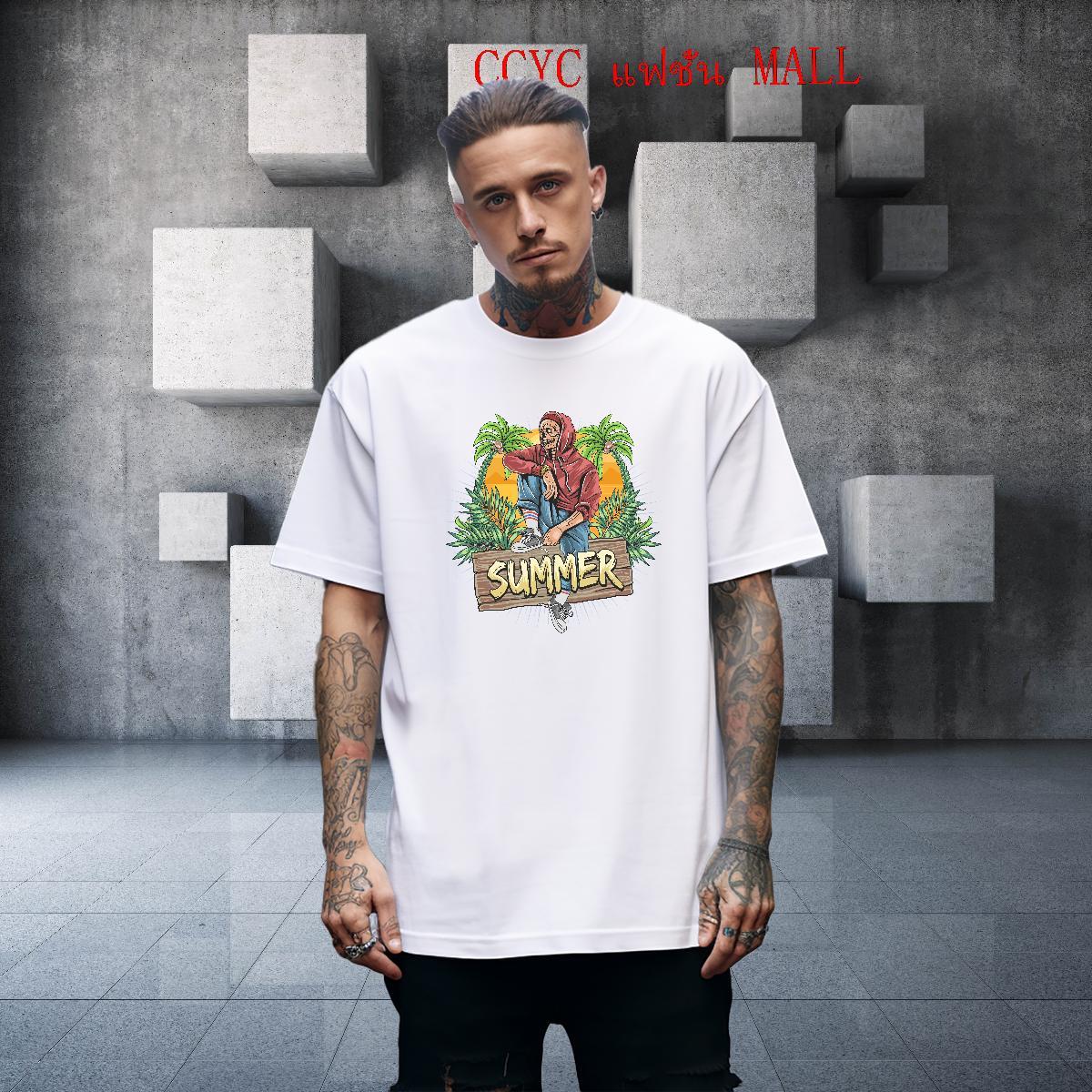 TOP Quality T-Shirts skull Short Sleeve O-Neck Spring Summer Custom Print Plus Size 230g 100% Cotton Tshirt for Man Woman DIY Customized Polos
