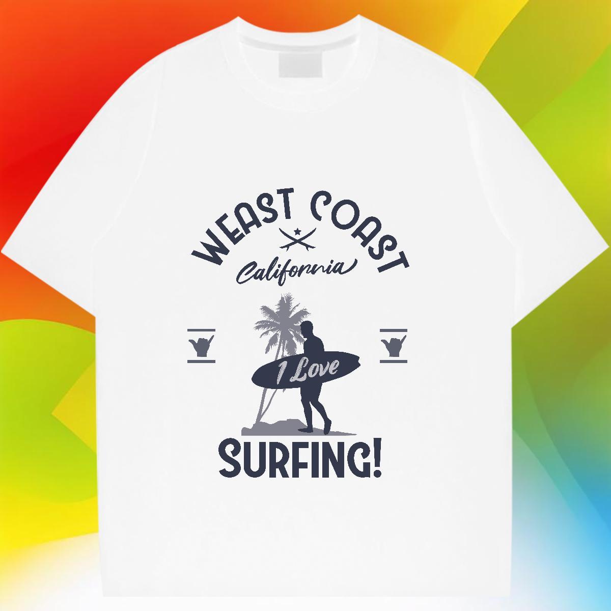 Unisex Men Clothes T-Shirt Hip Hop 100% Cotton 230g Customized Pure Cotton sea Man T Shirts 2024 Polos