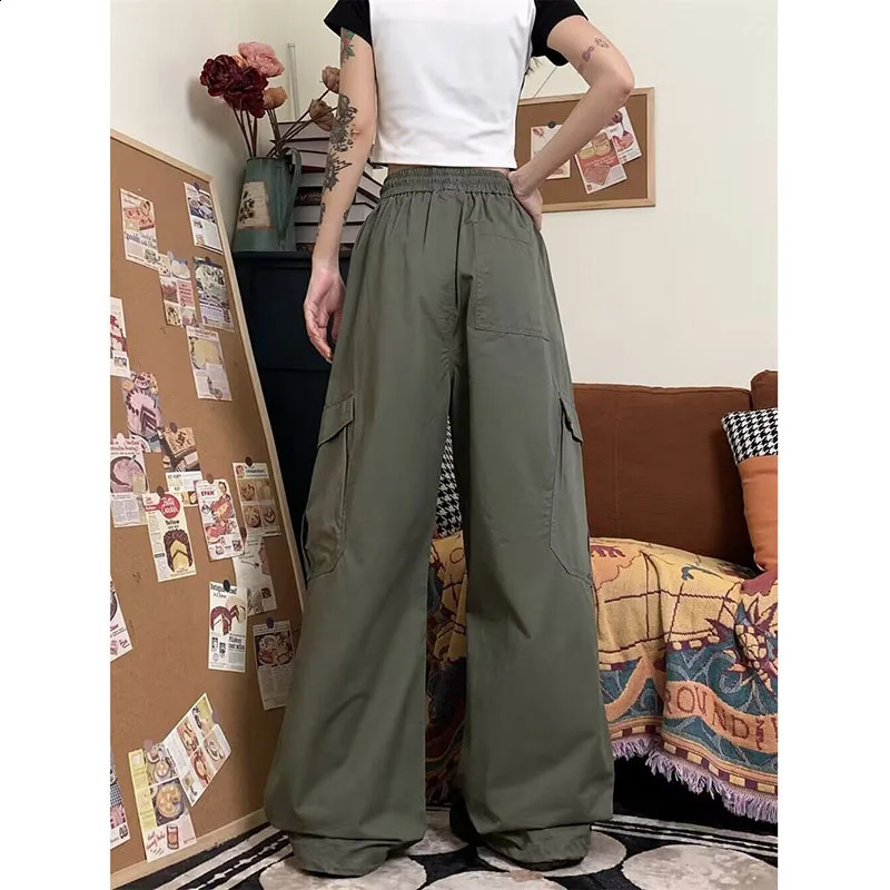 Lucyever Y2K Streetwear Cargo Pants Women Vintage Big Pocket Baggy Oversize Sweatpants Woman Harajuku Unisex Joggers Trousers Z260314