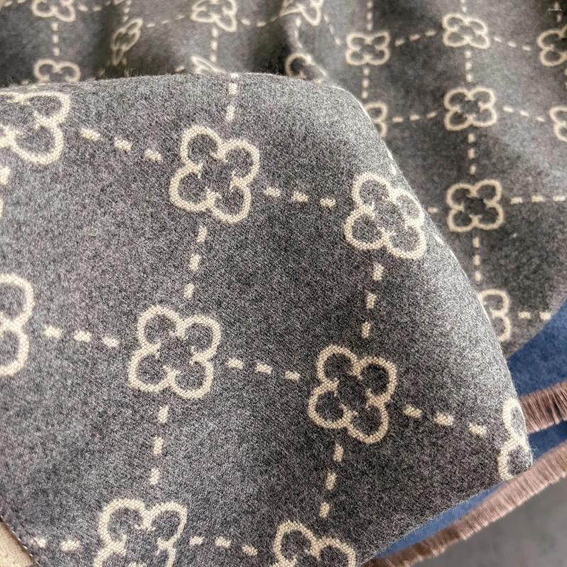 Scarves Luxury Winter Cashmere Scarf Women 2024 Design Warm Pashmina Blanket Poncho Female Shawl Wraps Thick Foulard Bufanda