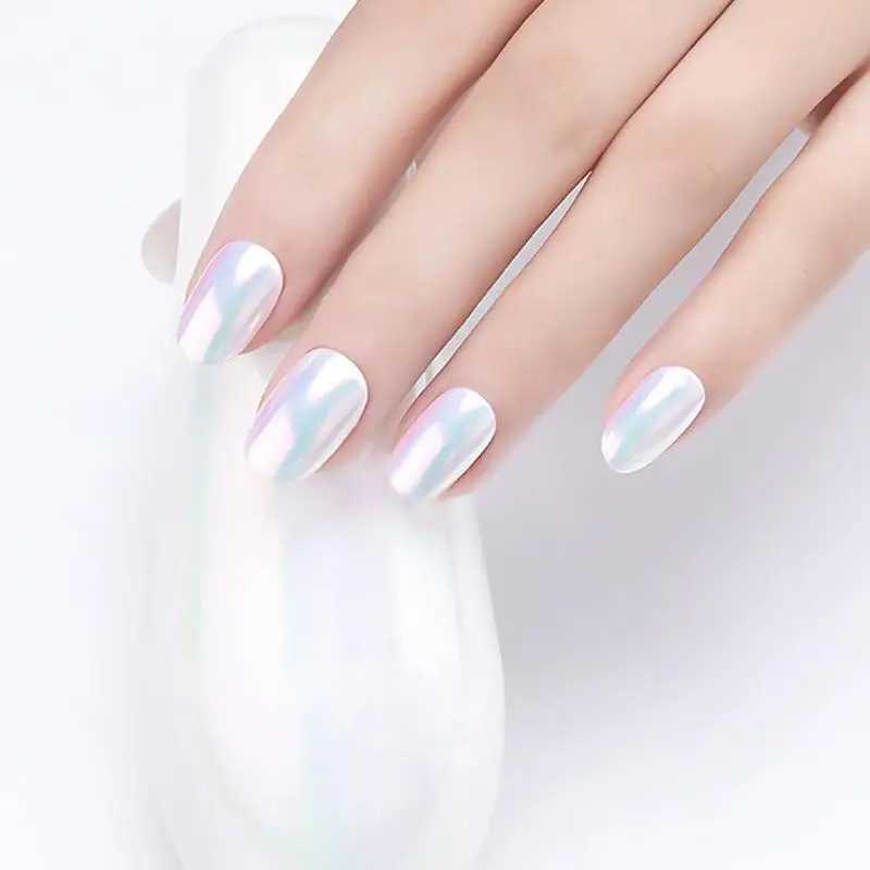 Holographic Nail Glitter Powder Aurora Pigment Nail Art Rainbow Color Neon Effect DIY Decorations Mirror Effect Nail ToolXJ240815