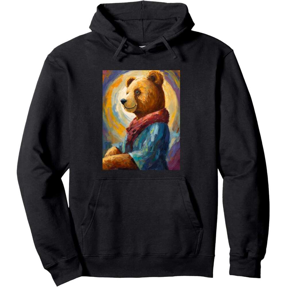 Hoodie for Mens Womens Teddy bear Water Color Brush Illustration Graphic Designs Pullover Hoodie Hoodies sweatshirt pullover jacket Long sleeve