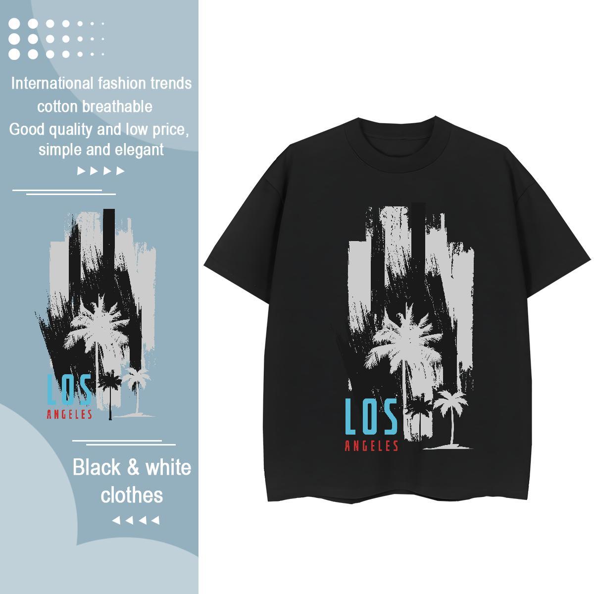 Fashion Casual Woman Tshirt Hip Hop Breathable Soft Tshirts Brand 230g Cotton tree Anime Print Woman T Shirts