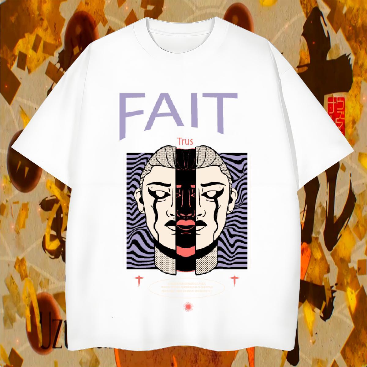 Cool Men Tshirts High Street Hip Hop 230g Pure Cotton Customized Print Crew Neck man Men T Shirts 2024 Wear