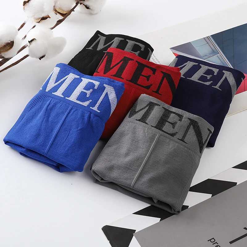 Lot Mens Panties Underwear Boxers Breathable Man Boxer Solid Underpants Comfortable Male Brand Shorts Black Blue UnderwearXJ240815