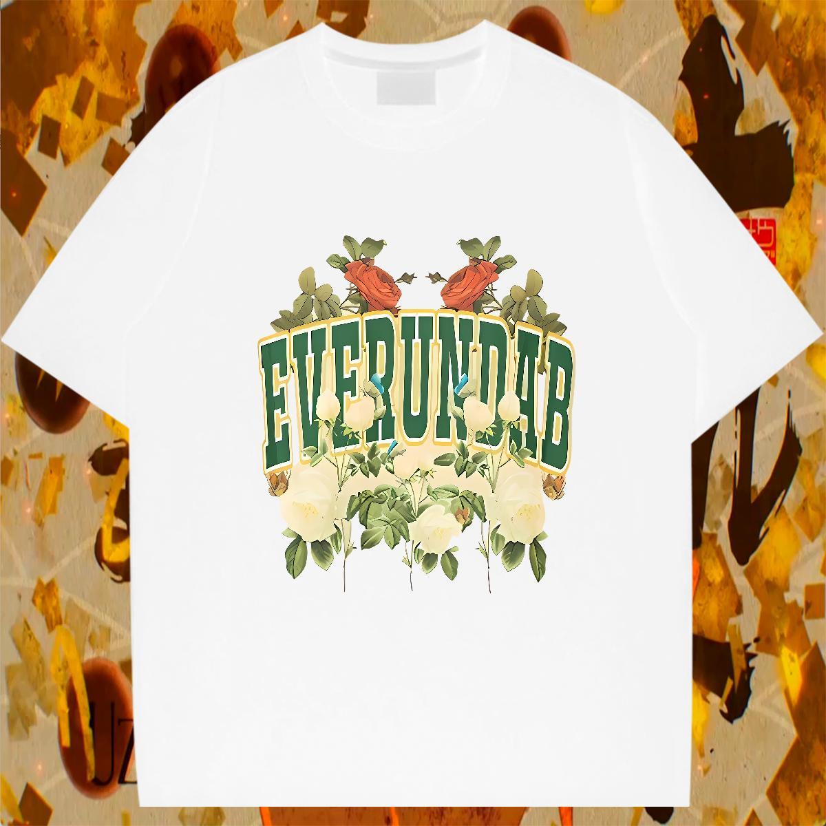 TOP Quality Men Clothes T-Shirt Daily Outfit 230g Cotton Customized Print O-Neck Short Sleeve letter Man T Shirts New Designer Tee Shirt