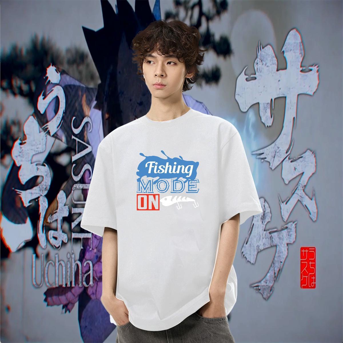 Free Shipping Tshirts Casual Daily Wear 100% Cotton 230g Custom Print Plus Size Breathable Short Sleeve fish T Shirts Men Designer Fashion Tee Shirt