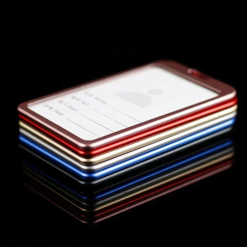 Student retractable badge scroll ID card holder cover nurse lanyard fashionable metal set 240820