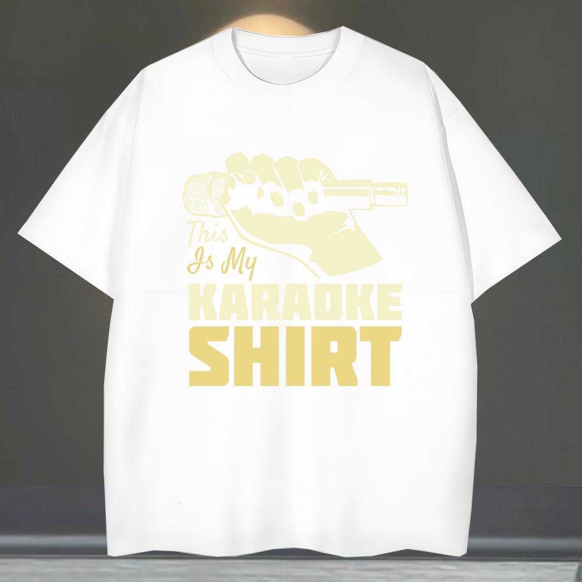 Designer Men Clothes T-Shirt Street wear Hip Hop 100% Cotton 230g Custom Printed Breathable karaoke Men T Shirts Casual New Clothings