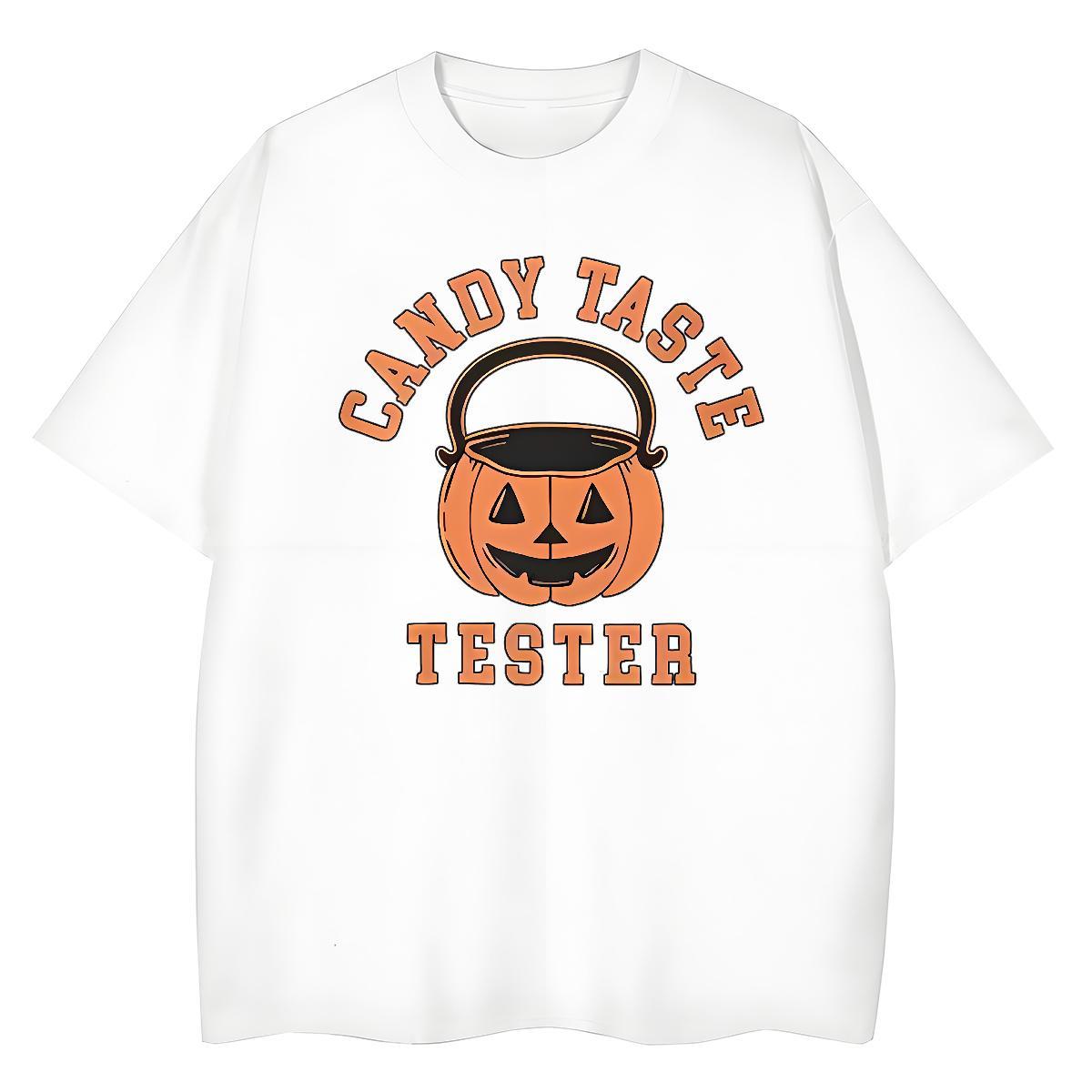 Classic Casual Mens Tshirts pumpkin Daily Outfit 230g Cotton Clothings Breathable Popular T-Shirts for Men DIY Printed