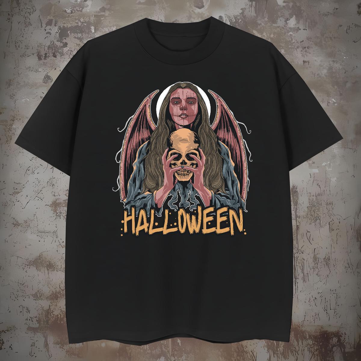 Comfortable Man T Shirts halloween Breathable Short Sleeve Sports Casual Black White 230g 100% Cotton Men Tshirts Wholesale Tops Tees