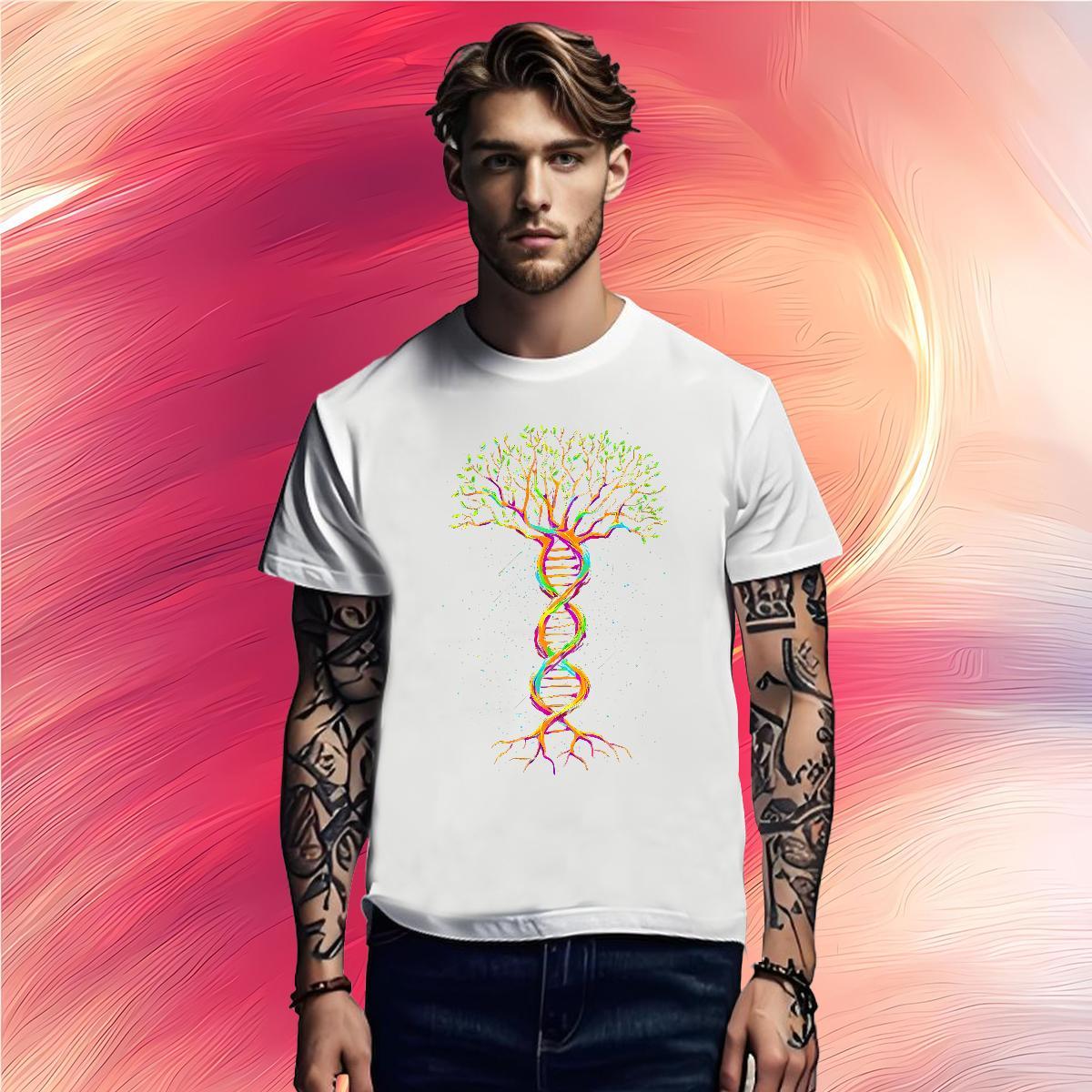 2024 DIY Men Clothes T-Shirt tree Outdoor 230g Pure Cotton Wear Breathable Cool Design Men T Shirts Skull