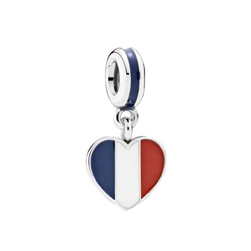Heart Country Flag Chili Key Pendant Soldier Arrow Charms S925 Snake Bracelet Pendant Beads For Jewelry Making Free Shipping