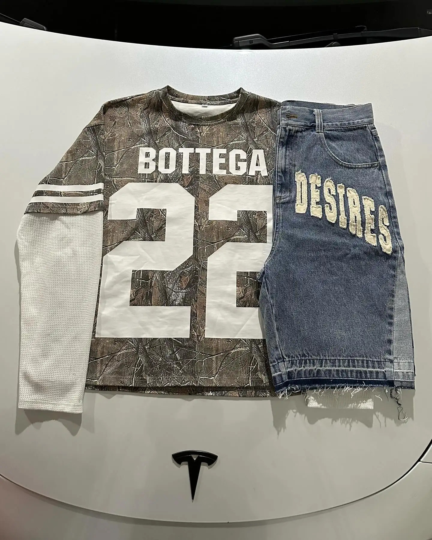 Y2K Sports Camouflage Shirt Womens Gothic Ultra fine Loose Bow Pattern Long Sleeve Hip Hop Sportswear 240819