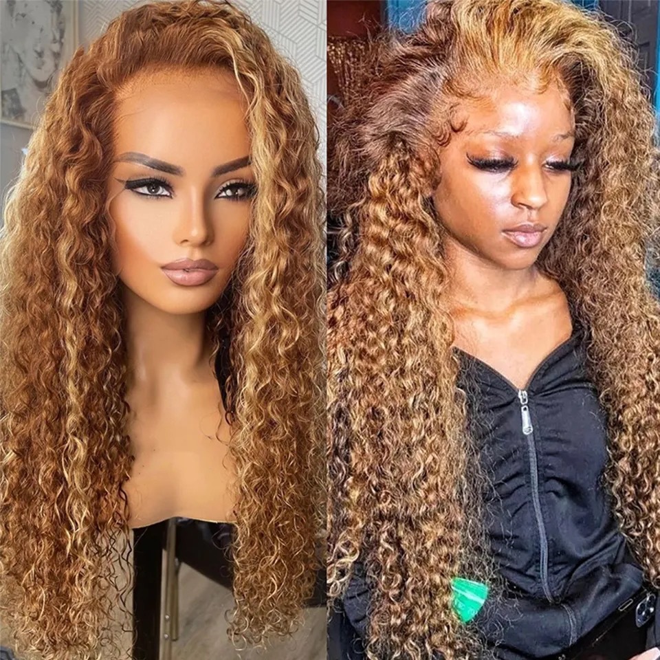 32 Inch Loose Deep Wave Frontal Wig Transparent 13x4 HD Lace Frontal Human Hair Wigs Curly Wig For Women