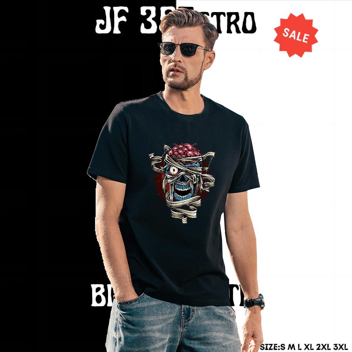 Designer Man T Shirts skull Breathable Casual Daily Wear Cartoon Printing L-4XL 230g Cotton Mens Tshirts Free Shipping Tee Shirt
