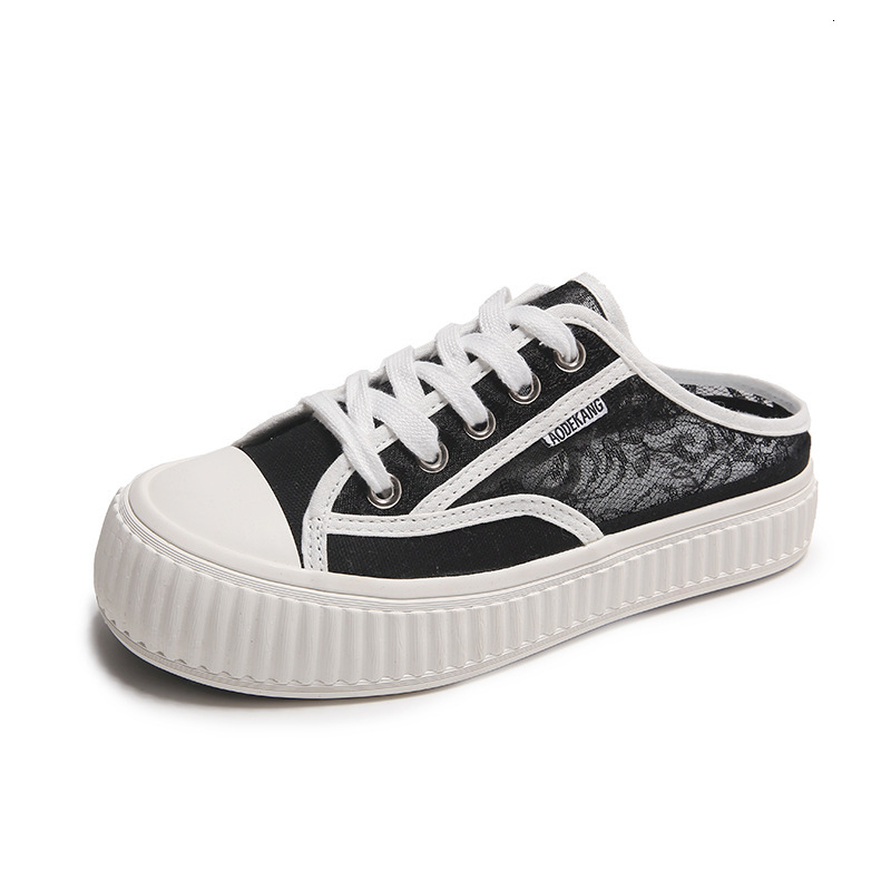 Ddmysports Canvas Summer New Student Instagram Versatile Thick Sole Women S Shoes Breathable Casual Alf Trailer Sandals OUTDOOR