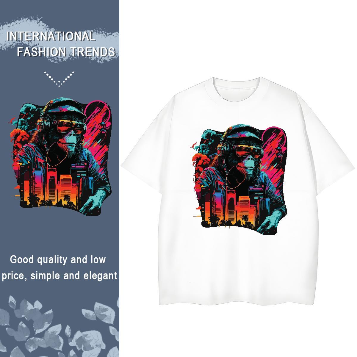 Designer Tshirt for Man Woman Street Breathable Crew Neck Top Shirts Nice 100% Cotton 230g chimpanzee DIY Anime T-Shirts