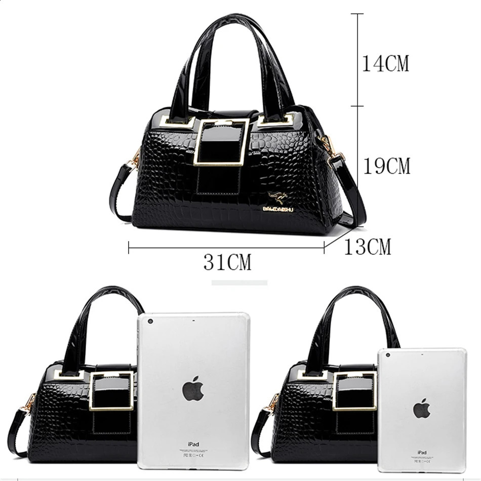 2 layer Large Capacity Tote Bag Handbag Bags Pattern Ladies Boston Shoulder High Quality 240819
