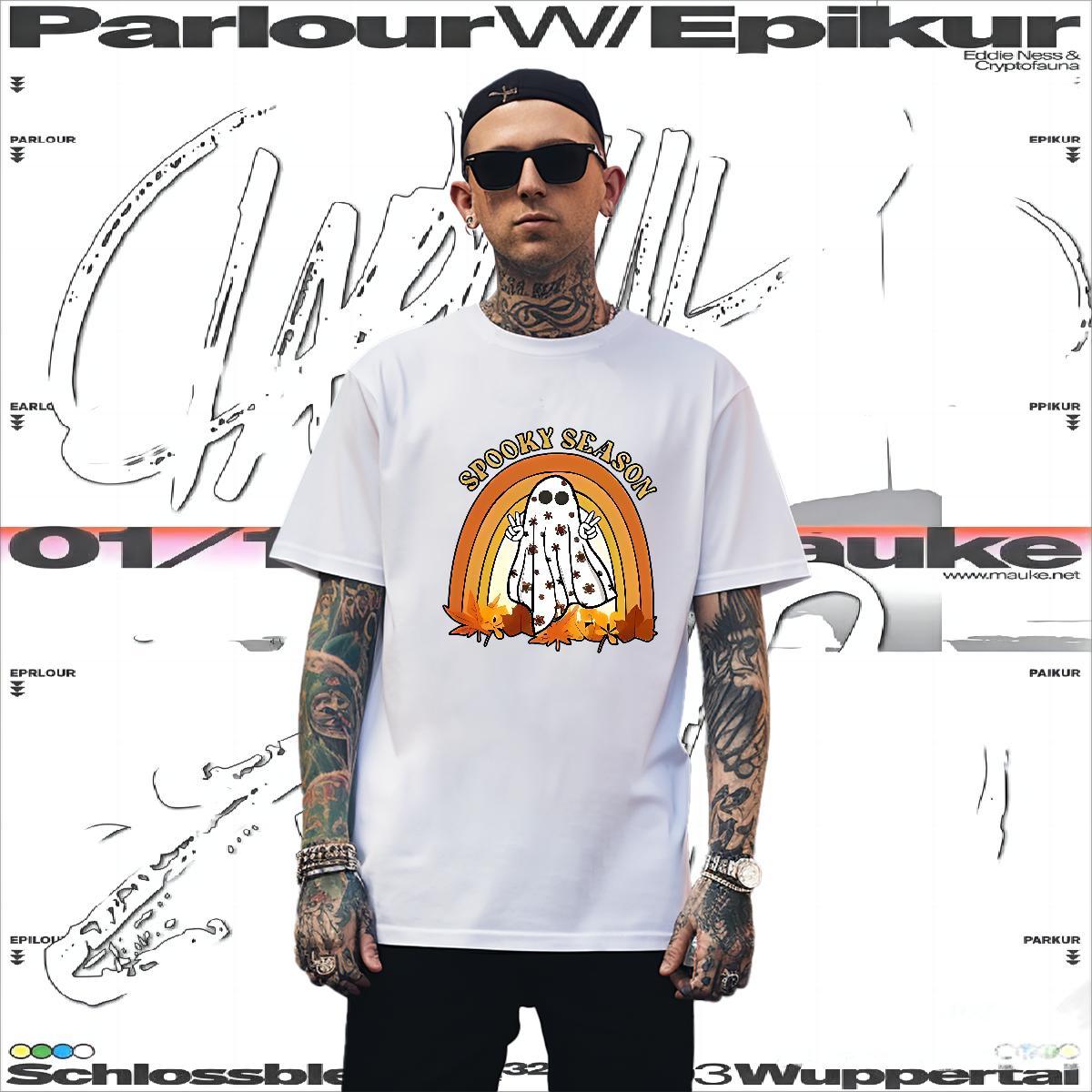 T shirt 100% Cotton 230g demon Casual Round Neck Short Sleeve Custom Printing Men Clothes T-Shirt Fashion Design Cool Design Tees Shirts