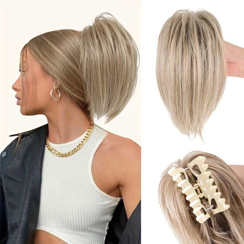 Messy Bun Chignon Claw in Ponytail Hair Extension Wigs Synthetic Wave Curling Touch Updo Hair Buns Hair Clip Scrunchie W240817