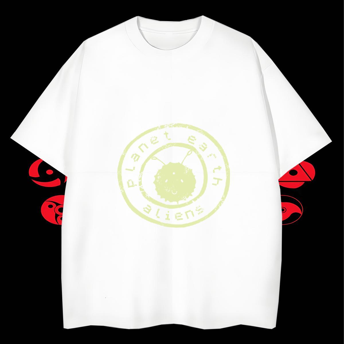 Cool Men Tops Tees Home Outdoor 230g 100% Cotton Skull Short Sleeve O-Neck letter T Shirt For Man Classic Top Tees