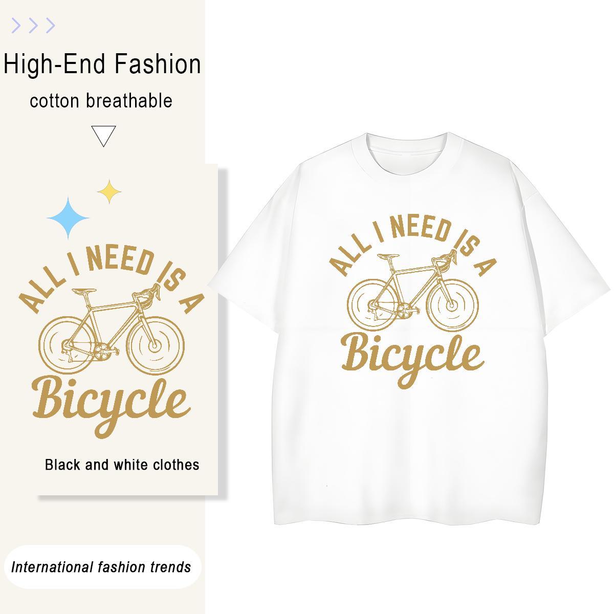 Loose letter 230g 100% Cotton Men Tees Sports Casual Crew Neck Breathable T shirt DIY Customized Custom Printed Tops Shirt