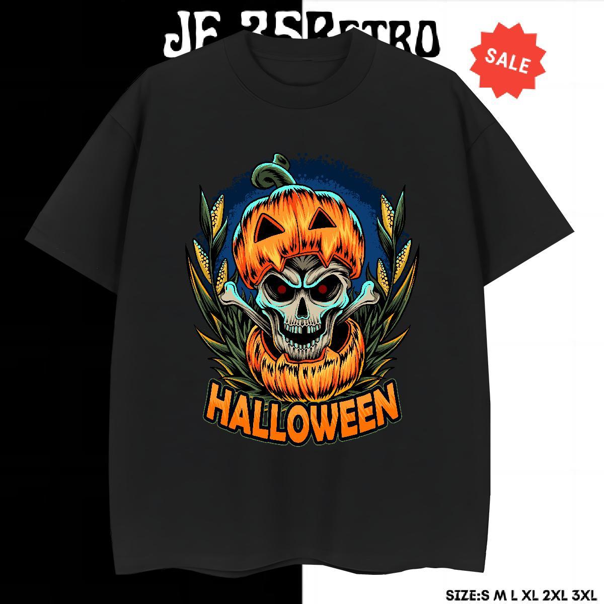 Cool Design T-Shirts halloween Crew Neck Breathable Sports Casual Customized Print 230g Cotton Men Tshirts Brand Tees Shirts
