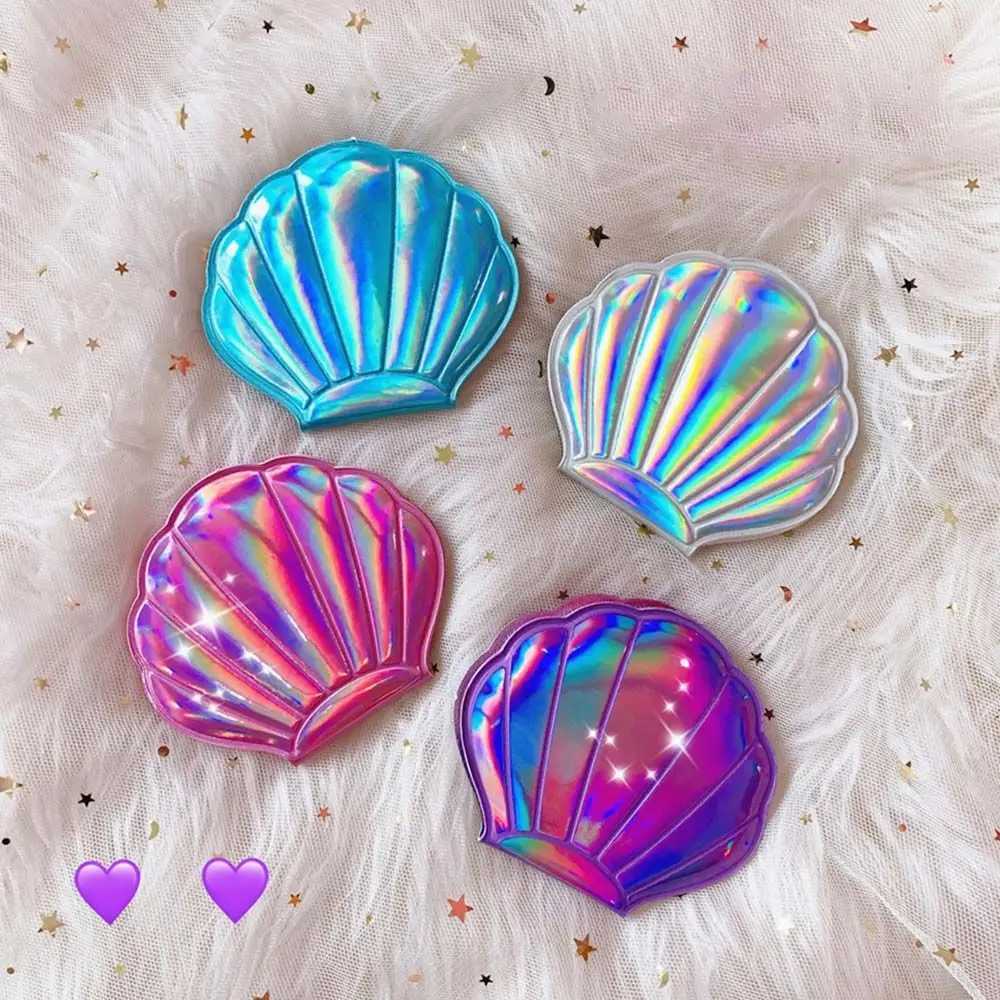 Sea Shell Makeup Mirro Portable Travel Double-sided Dressing Compact Mirror Vanity Mirror Girls Women Pocket Cosmetic Mirrors Y240819