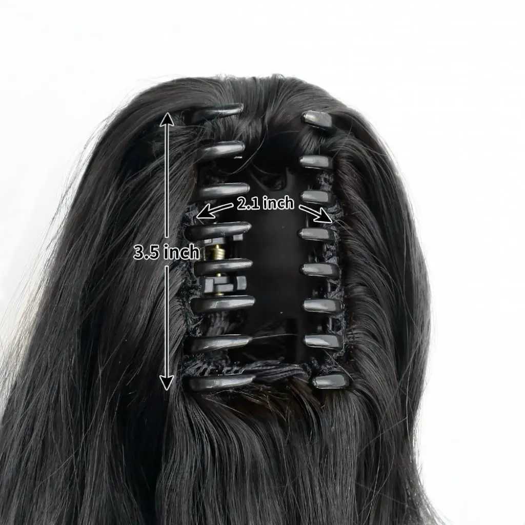 Hair extension ponytail claw 22 wavy fake hair curled synthetic ponytail wig clip daily fluffy ponytail braid hair clip W240817