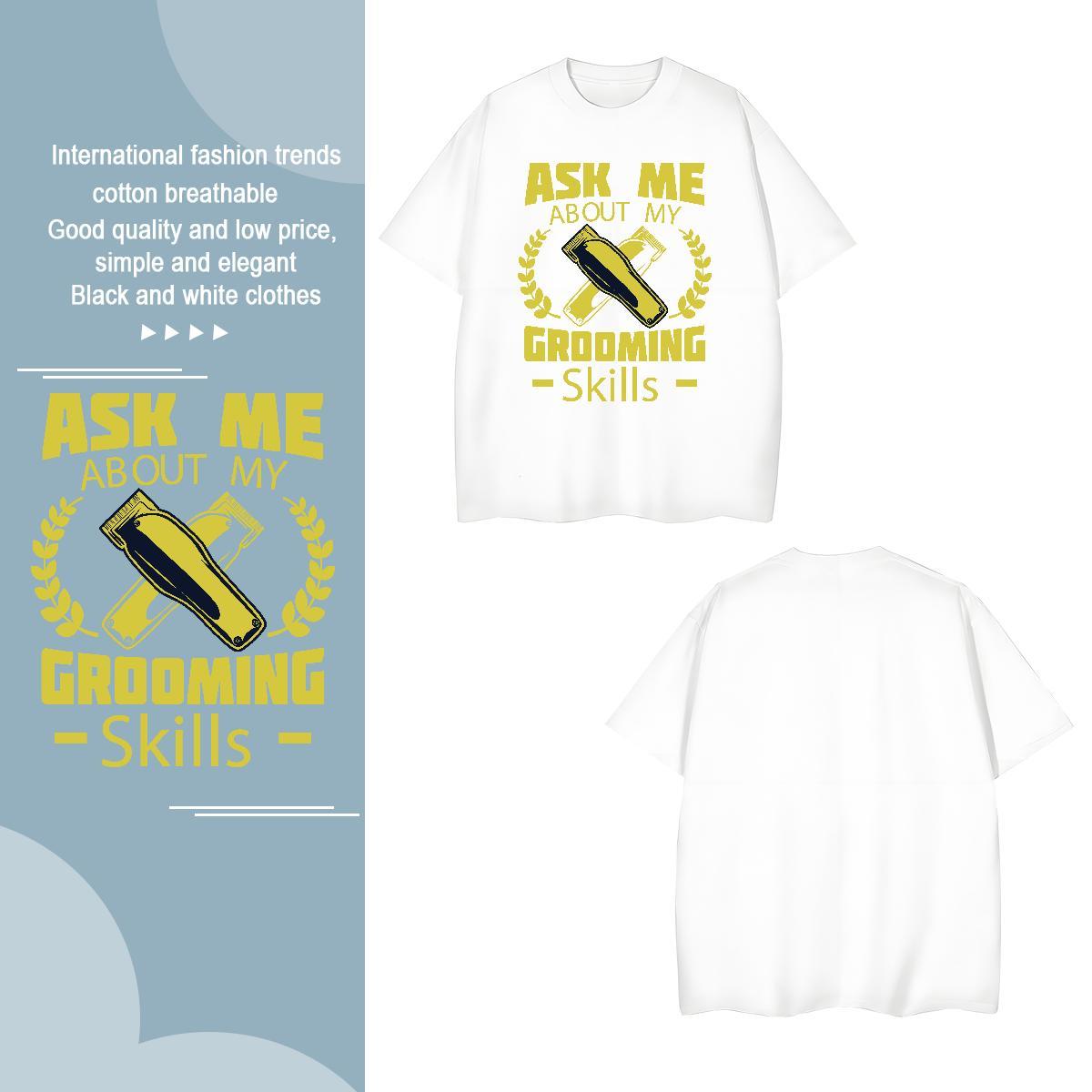 TOP Quality bottle T shirt Anime Printing Street Tshirt for Man Woman 230g Pure Cotton Fashion Crew Neck Custom Cartoon Tops