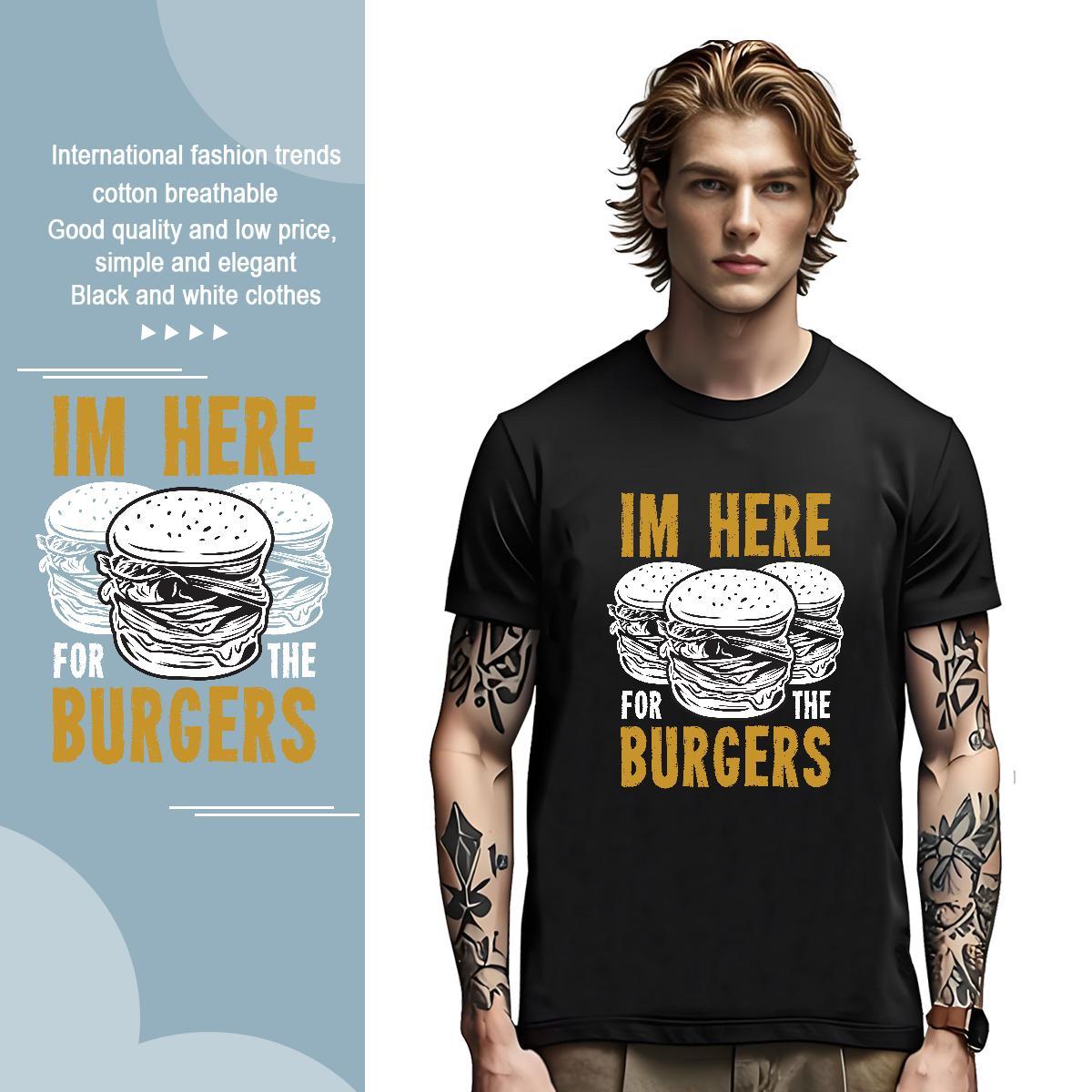 Popular monogram 100% Cotton 230g Mens Tshirts Daily Outfit Short Sleeve Soft Mens T Shirts 2024 Oversized 3XL 4XL Tops Tees