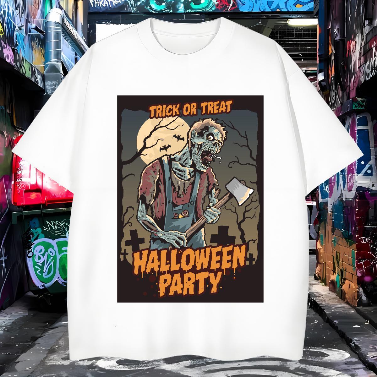 Fashion Casual Couples T Shirts skull Hip Hop Street 230g 100% Cotton Tee Shirt O Neck Short Sleeves Free Shipping T Shirts Men Custom Cartoon