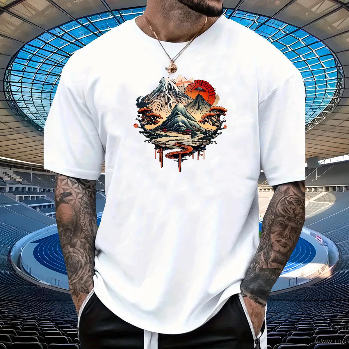 Popular Tshirt for Man Woman Daily Wear 230g 100% Cotton Plus Size Custom Breathable Short Sleeve sun Man T Shirts New Clothes