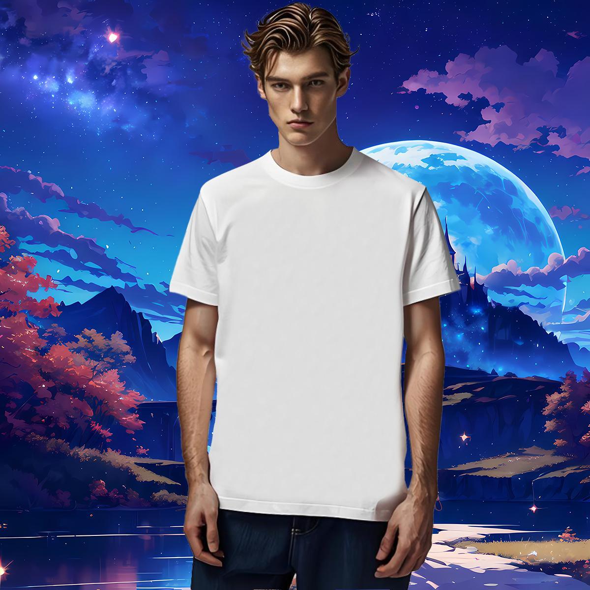 Brand letter 100% Cotton 230g Tshirt for Man Woman High Street Hip Hop Breathable Short Sleeve T-Shirts Fashion Custom Anime Polos