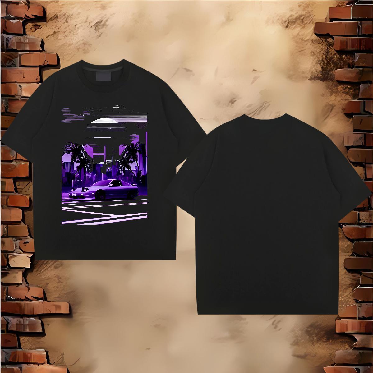 Cool beach 230g Pure Cotton Men Tops Tees Summer Casual Breathable Crew Neck Mens T Shirts Custom Custom Cartoon Top Tees