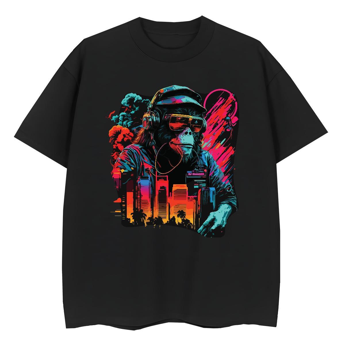 Designer Tshirt for Man Woman Street Breathable Crew Neck Top Shirts Nice 100% Cotton 230g chimpanzee DIY Anime T-Shirts