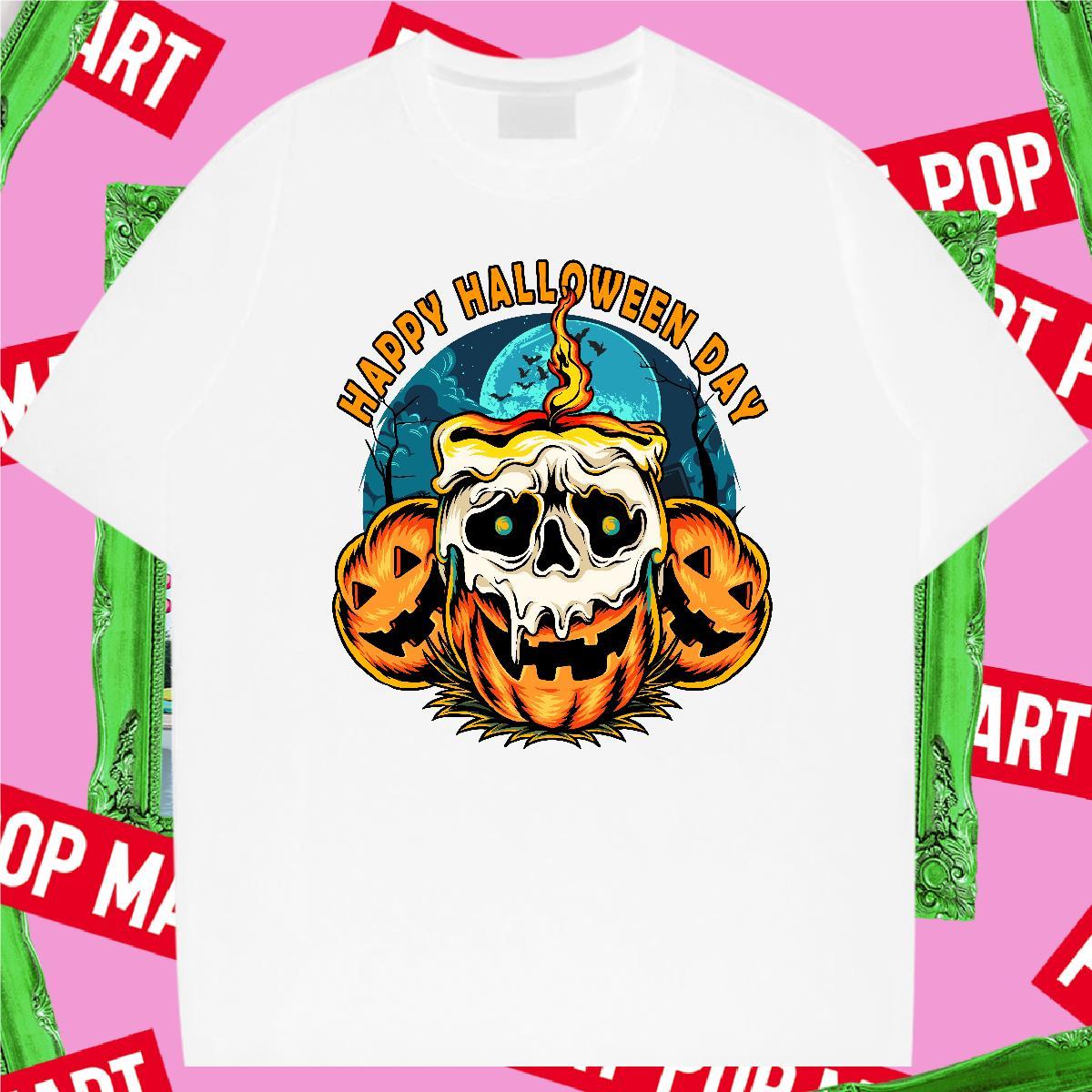 DIY Customized halloween Men Tops Tees 230g 100% Cotton Mens T Shirts Plus Size Custom Street wear Hip Hop O-Neck Short Sleeve Loose Tees Shirts