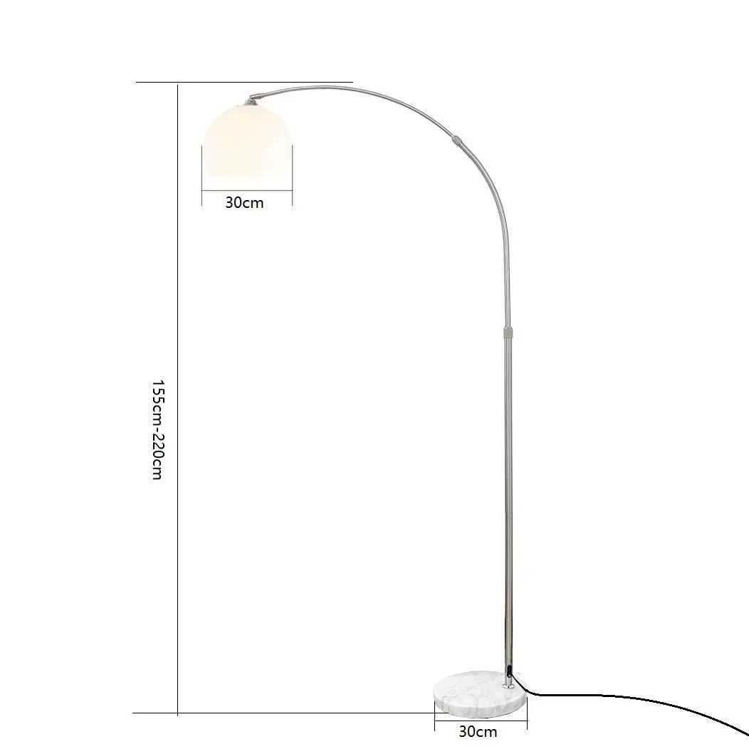 Nordic Creative Led Floor Lamp Living Room Bedroom Stainless Steel Floor Lamp Simple Personality Curved Floor Lamp Y240820