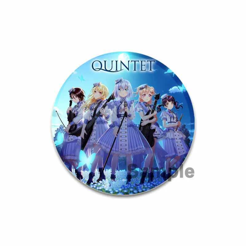 Bang Dream Animation! Morfonica cute cartoon badge girl band handmade Brooches brooch backpack clothing gift accessories W240815