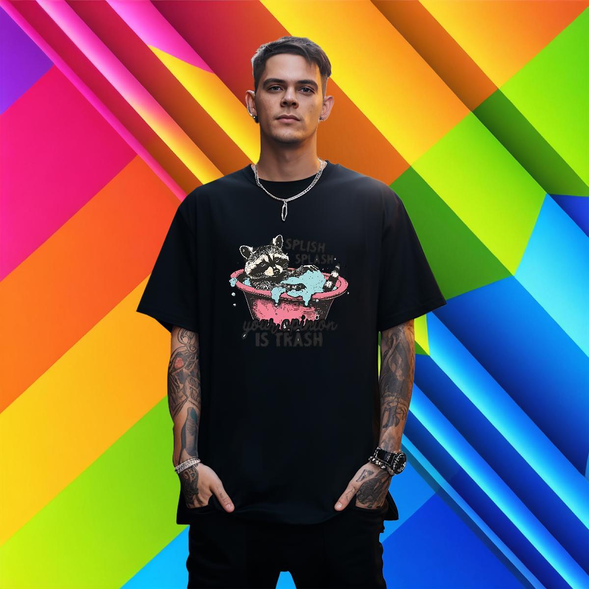 Soft T Shirt For Man animals Breathable Short Sleeve Casual Beach Plus Size Cartoon 230g Cotton Men Tops Tees Customized Tops Shirt